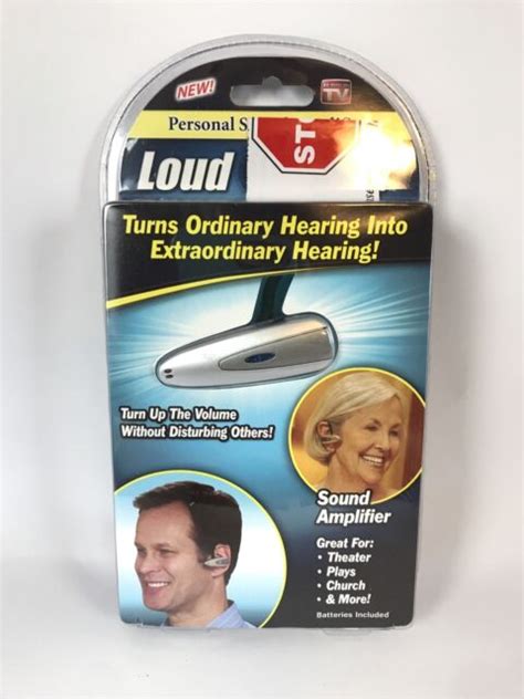Loud N Clear Personal Sound Amplifier By Idea Village For Sale