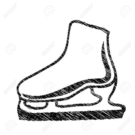 Image Result For Cartoon Ice Skate Drawing Ice Skate Drawing Winter