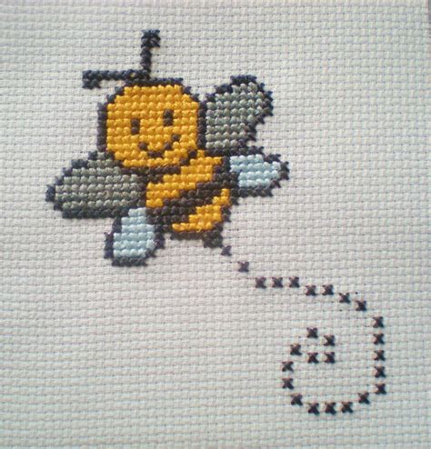 Bumble Bee Counted Cross Stitch Kit 6 Count For Children By
