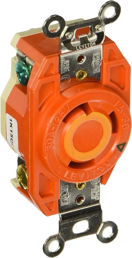 Leviton 2610 Ig 30 Amp 125 Volt Flush Mounting Locking Receptacle