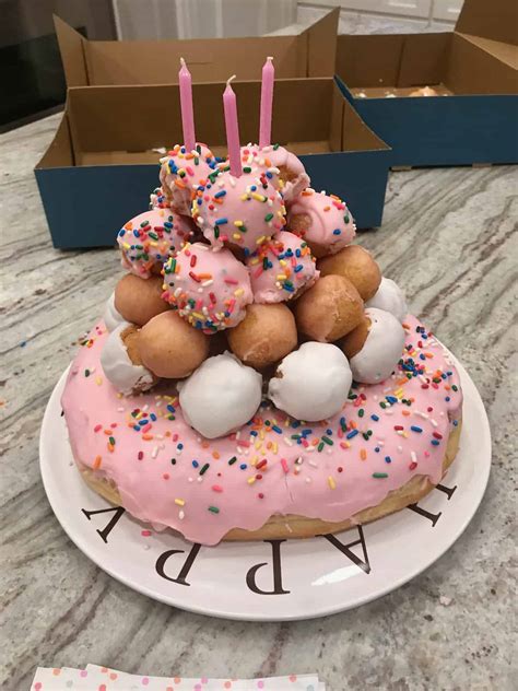 Birthday Donut Cake The Bakermama