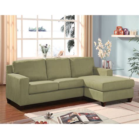 Homeku Sage Green Microfiber Sectional Sofa Home Decorators