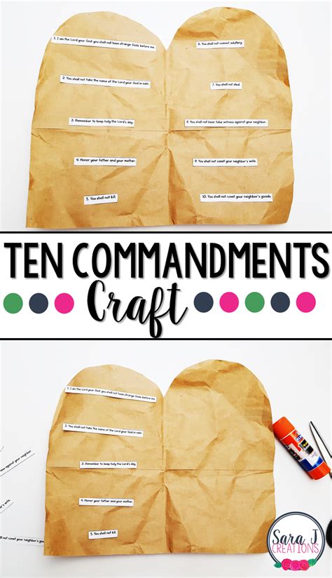 The Ten Commandments Craft Artofit