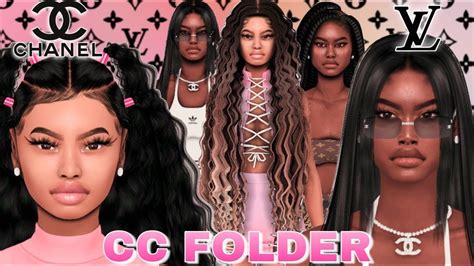 Summer Black Girl Cc Folder And Sim Download Hair Edges Lvmore