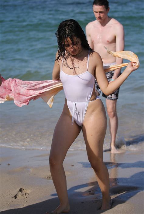 Camila Cabello See Through Swimsuit And Nip Slip Photos Thefappening Link