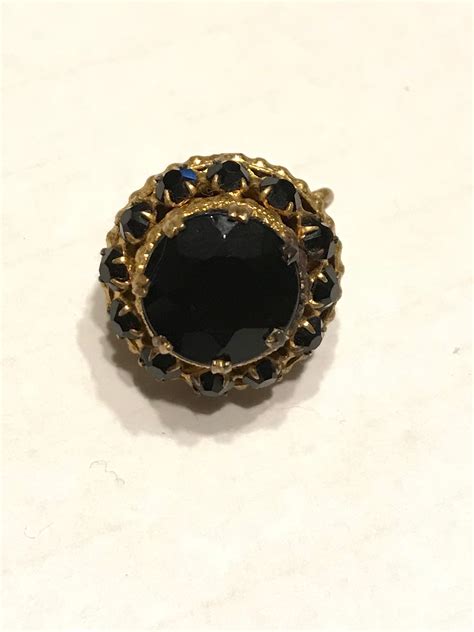 Black Rhinestones Black Rhinestone Gemstones Gemstone Rings