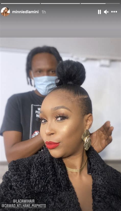 Pics Minnie Dlamini Jones Goes For A New Look And Chops Her Natural Hair