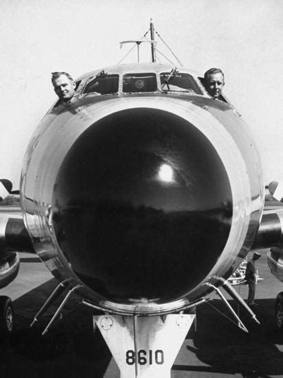 President Dwight Eisenhowers Plane Columbine With Pilots Lt Col
