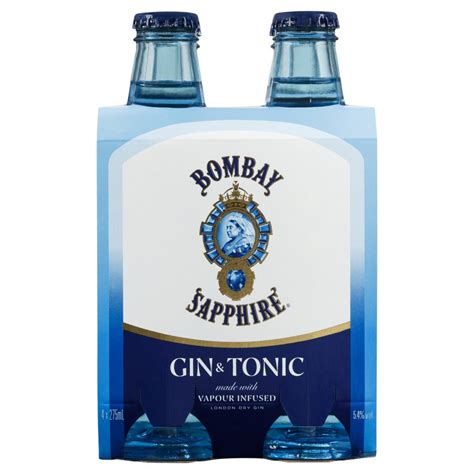 Bombay Sapphire Gin And Tonic Rtd 275ml 4pk Local Liquor