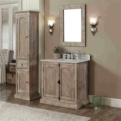 12l x 19d x elimax's solid wood 36 bathroom vanity cabinet white quartz glass vessel sink mo overall dimension:37(94 cm). Shop Rustic Style Carrara White Marble Top 36-inch ...