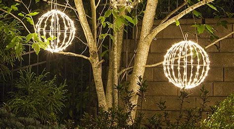 Outdoor Illuminated Spheres Outdoor Lighting Ideas