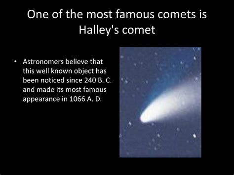 Ppt Comets Powerpoint Presentation Free Download Id4529659
