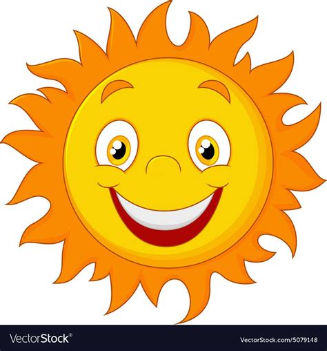 Illustration Of Happy Cartoon Sun Download A Free Preview Or High