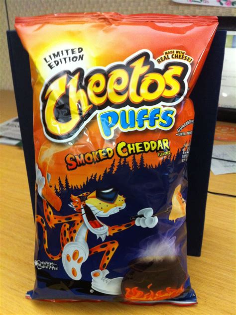 Cheetos Puffed Smoked Cheddar Flavor Cheetos Flavors Cheetos Puffs