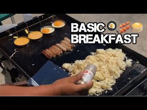 ♨️ How To Make The Most Basic Breakfast Meal On A ...