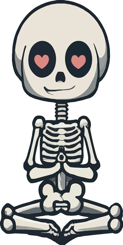 Cute Cartoon Skeleton