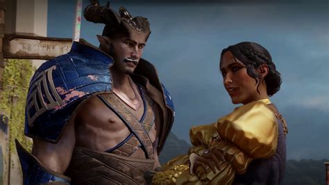 Dragon Age Inquisition Male Qunari Inquisitor Flirting With Josephine