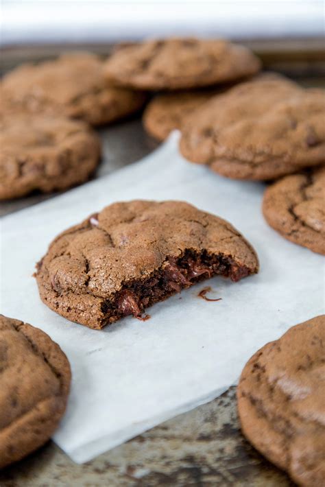 Double Chocolate Fudge Cookies Recipes Lip Smacking Food