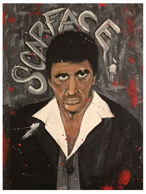 Scarface Abstract Abstract Painting For Sale By Anthonydowney