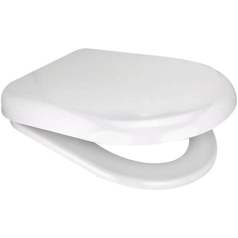 Euroshowers D One White Quick Release And Soft Closing Toilet Seat