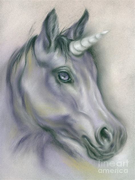 Unicorn Portrait Painting By Mm Anderson Fine Art America