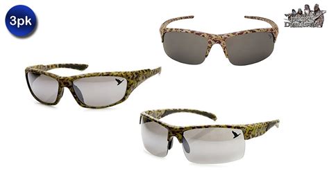 3 pack duck dynasty brown camo style sunglasses