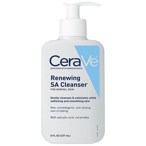 Cerave Renewing Sa Body Cleanser Fragrance Free Body Wash With