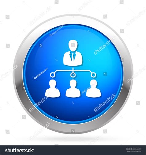 Organisation Chart Icon Stock Vector Royalty Free 498582331