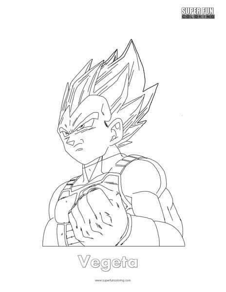 Vegeta Dragon Ball Z Super Fun Coloring