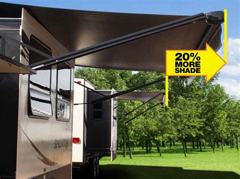 Solera Xl 12v Power Rv Awning 17 Wide 98 Projection Black Fade