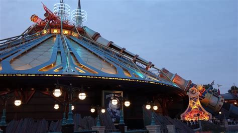 Space Mountain During Extra Magic Hours At Disneyland Paris Youtube