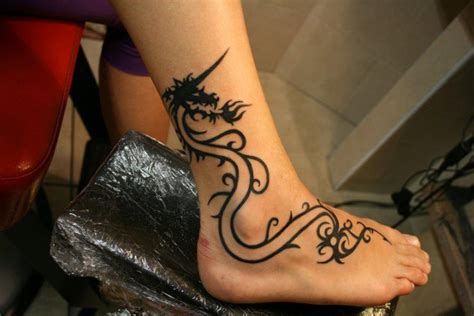 ♥ ♥ Dragon Tattoo Ankle Dragon Tattoo Tattoos