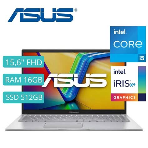 Laptop Asus Vivobook X1504za Nj391 Core I5 156 Fhd Ram 16gb Ssd 512gb