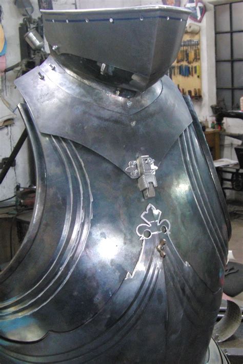 Gothic Cuirass In Work Bolt On Bevor And Filework Arm Armor Medieval Armor English Style