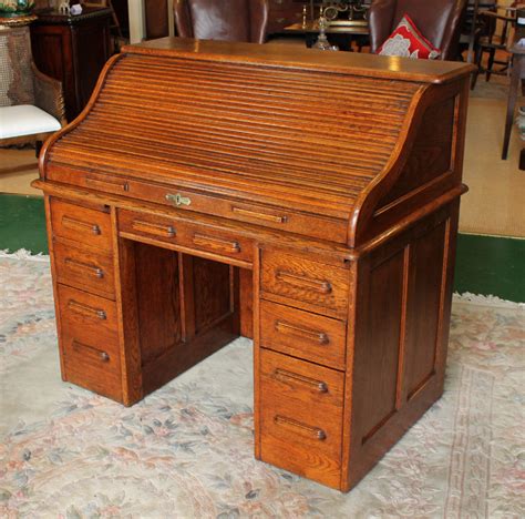 Edwardian Oak Roll Top Desk C1910 Antiques Atlas