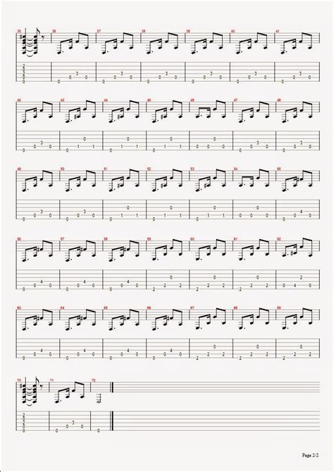 Partituras para Guitarra: Partituras fáciles GRATIS (8)