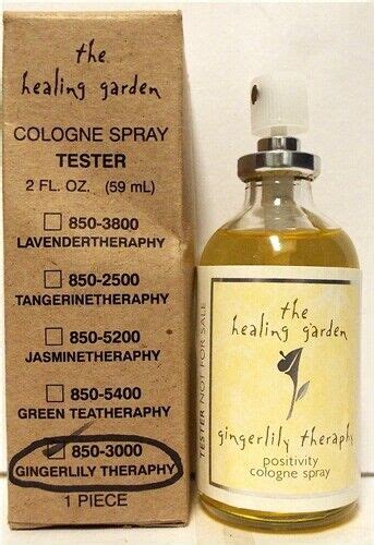 The Healing Garden Gingerlily Theraphy Cologne Spray Oz EBay