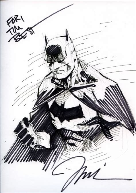 Batman By Jim Lee I Would Love A Sketch By Jim He And Tony Are My