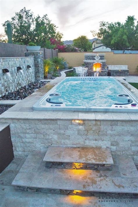 Inspiring Hot Tub Backyard To Beautify Your Back View