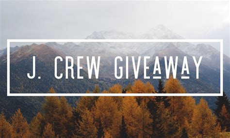 J.crew is an apparel company that specializes in formal and casual preppy clothing they also have a growing online store, jcrew.com with many more variety of clothing. $100 J. Crew Gift Card Giveaway ~ Worldwide 11/9 | Crew ...