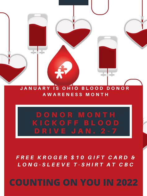 Blood Donor Month Kickoff Blood Drive Is Jan 2 7 At Cbc Community