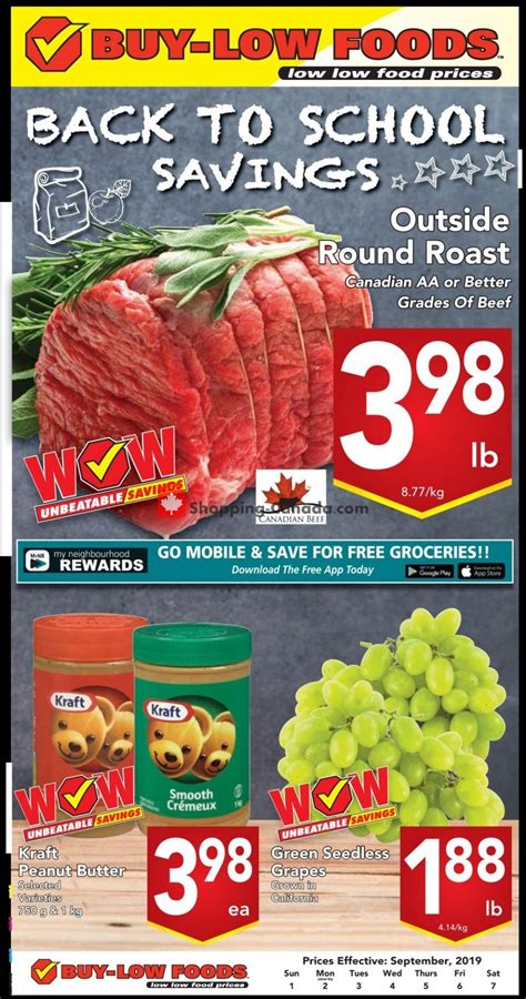 Buy Low Foods Canada Flyer Back To School Savings Athabasca Ab September 1 September