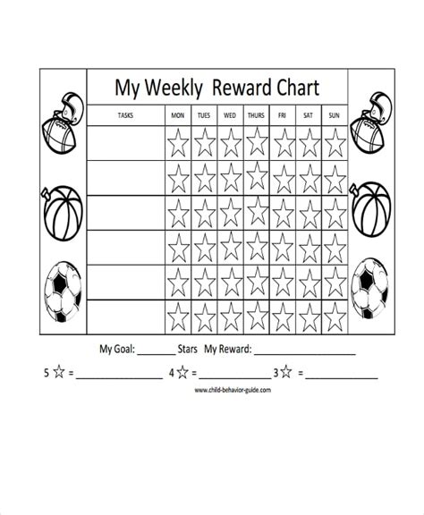 12 Reward Chart Templates Ffsample Example Format Download