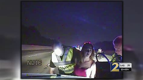 Dashcam Video Shows Woman Police Say Drove Drunk Into An Officers Car Wsb Tv