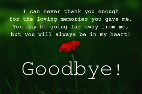 Heartfelt Goodbye Messages And Quotes Wishesmsg