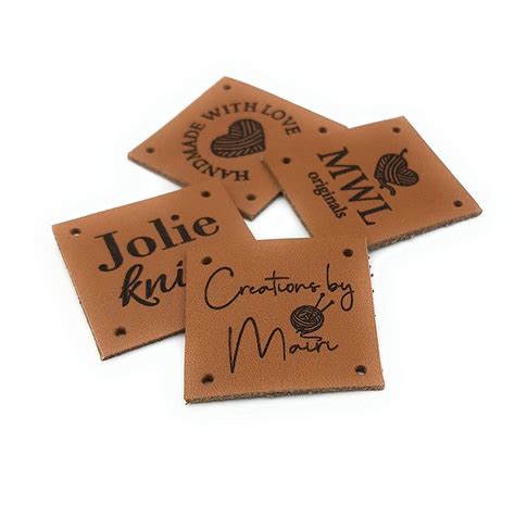 Custom Leather Sewing Labels Personalized Leather Labels