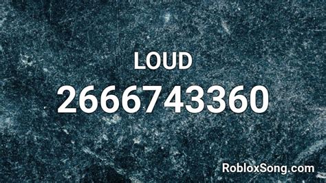 Loud Roblox Id Roblox Music Codes