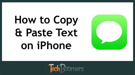 How To Copy And Paste Text On Iphone Youtube