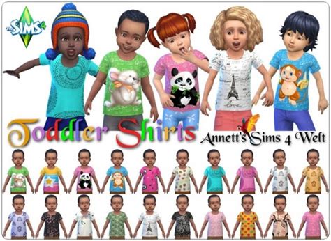 Annett`s Sims 4 Welt Toddlers Shirts • Sims 4 Downloads