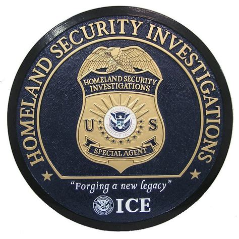 Department Of Homeland Security Investigations Special Agent Plaque